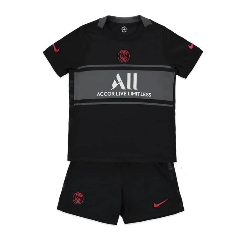 2021/22 PSG Kids Third Away Soccer Kits Shirt with Shorts